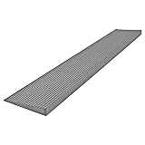 Türschwellenrampe 8 mm x 900 mm aus Kautschuk, grau, Rampe mit hoher Traglast, Rollstuhlramp