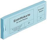 Omega Eintrittskarten 320/4, 14 x 5 cm, Block mit 100 Abrissen, b