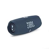 JBL Charge 5 Bluetooth-Lautsprecher in Petrol-Blau – Wasserfeste, portable Boombox mit integrierter Powerbank und Stereo Sound – Eine Akku-Ladung für bis zu 20 Stunden kabellosen Musikg