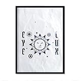 Nacnic Eye Blace Illuminati. Poster mit Illustrationen von Magie und der Welt des okkulten. Innenausstattung. A4-Größe mit R