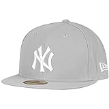 New Era New York Yankees Cap - MLB Basic - Grey/White Größentabelle: 7 1/8-57cm (M)