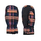 QOXEFPJZ Handschuhe Winter Extra Dicke Frauen 2 -IN 1 Fäustlinge Skihandschuhe Snowboard Männer Schnee Winter Sport Warme wasserdichte Winddichte Skifahren Kunstleder (Color : Retro, Size : XL)