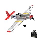 HSP Himoto 4-Kanal 2.4GHz RC ferngesteuertes P51D Mustang Jagdflugzeug Kampfflugzeug, Flugzeug, 2,4Ghz Modellbau Flieger, RTF flugfertig - Komplett-S