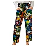 BIBOKAOKE Cargohose Damen High Waist Locker Freizeithose mit Tasche Frauen Einfarbig Hosen Jogginghose Stretch Elastisch Bund E-Girl Style Cargo Hose Lang Sport Hose Sweathose Cargo-H
