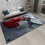 hengyuanxiang Kinder Avengers Plüsch Teppich Fußmatte Marvel America Iron Man Spiderman Superhelden Bodenmatte Multi Größen Geschenk C926 120X160C