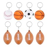 BESPORTBLE 30PCS Sport Ball Keychain Mini Schaum Fußball Basketball Baseball Ball Spiel Fan Souvenirs für Welt Tasse Party Gefälligkeiten Und Schule Karneval Belohnung Party Tasche Geschenk