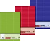 Brunnen 1043925 Vokabelheft (A5, 32 Blatt, liniert, 3 Spalten, Lineatur 54) 1 Stück