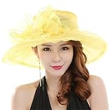 Smebjs. Damen Sommermütze Party Hochzeitshut Hochzeit Partyhüte Strand Sonnenschutz Caps (Color : E, Size : One Size)