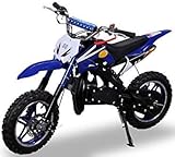 Kinder Mini Crossbike Delta 49 cc 2-takt Dirt Bike Dirtbike Pocket Cross (Blau)