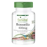 Weihrauch-Tabletten - Boswellia Serrata Extrakt 400mg - Hochdosiertes Indischer Weihrauch mit mind. 65% Boswellia-Säuren - Vegan - 120 Tab