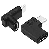 Varadyle 90 Grad USB C C Typ Stecker Auf Buchse, 90 Grad Nach Und Rechts Geneigt Und USB-C USB 3.1 Typ-C Stecker Auf Buchse Erweiterung