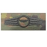 baum-m gmbh Bundeswehr Tätigkeitsabzeichen Stabsdienst Schwarze Stickerei auf Flecktarn-farbenen Original S