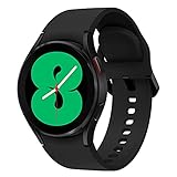 Samsung Galaxy Watch4, Runde Bluetooth Smartwatch, Wear OS, Fitnessuhr, Fitness-Tracker, 40 mm, Black (Deutche Version)