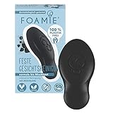 Foamie Feste Gesichtsreinigung für unreine Haut mit klärender Aktivkohle und Teebaumöl, Peeling-Effekt, 100% vegan, plastikfrei, 60g