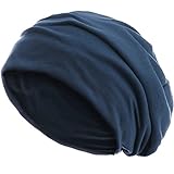 style3 Slouch Beanie aus atmungsaktivem, feinem und leichten Jersey Unisex Mütze Haube Bini Einheitsgröße, Farbe:Stone B
