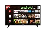 Telefunken XH32AJ600V 32 Zoll Fernseher / Android TV (HD ready, HDR10, Triple-Tuner, 12 Volt, Android Smart TV, Play Store, Google Assistant, Bluetooth) [Modelljahr 2021]