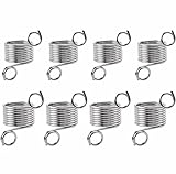 Jdesun Strickfingerhut, 8 Stück Stricken Fingerhut Knitting Thimble aus Edelstahl, Strickfingerhut Fadenführer Metall Stricken Fingerring - Durchmesser ca. 1,7cm und 1.9