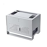 WiFi Wireless Router Aufbewahrungsbox Set-Top-Box Rack Steckdosenleiste Buchse Draht zum Blockieren der Desktop-Box für TV-Zubehör WLAN-Router TV-Box Set-Top-Box Grey