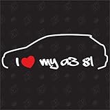 speedwerk-motorwear I Love My A3 8L - Sticker - Baujahr 1996-2002