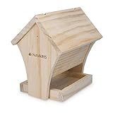 Navaris Vogelhaus Bausatz aus Holz - Vogelhäuschen zum selber Bauen für Kinder und Erwachsene - Bastelset für Vogelfutterhaus zum Aufhängen N