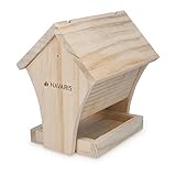 Navaris Vogelhaus Bausatz aus Holz - Vogelhäuschen zum selber Bauen für Kinder und Erwachsene - Bastelset für Vogelfutterhaus zum Aufhängen N