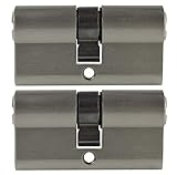 2x Profilzylinder 60mm 30/30 10x Schlüssel Tür Zylinderschloss gleichschließ