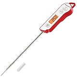 ThermoPro TP15 Digitales Bratenthermometer Profi-Küchenthermometer Fleischthermometer Grillthermometer mit langem Fühler, IP65 strahlwassergeschützt, abwaschb