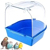 Vogel Badewanne Papageien Badewanne Badewanne Für Vögel Vogelbäder Vogel Feeder Badewanne Kunststoff Vogel Badewanne Hängende Badewanne Vogelkäfig Für Kanarienvögel Wellensittiche Papagei 16x17.5x18