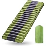 KMDJ Auto-Matratze Schlaflohn-Pad erweitern Luftkissen Verdickung Camping Schlaflohn-Presser-Fuß-aufblasbares Pad-Picknick-Strandmatte (Color : Green)