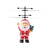 Ferngesteuerte Helikopter Infrarot Fliegender Weihnachtsmann IR Sensor Hubschrauber Kugel Mini Heliball Selbstfliegender Kugel Helikopter Infrarotinduktion RC Santa Helicop