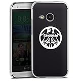 DeinDesign Hard Case kompatibel mit HTC One Mini 2 Schutzhülle transparent Smartphone Backcover Adler Eintracht Frankfurt Log