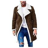 BaZhaHei Herren Winter Warm Softshell für Windproof Soft Coat Shell Jacke Einfarbig Basic Slim Fit Lightweight Freizeit Isolationsjacke Freizeitjacke Übergangsjacke Outw