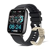 Smartwatch, Fitness Tracker 1,69'' Fitness Armbanduhr mit Pulsuhr Schlafmonitor, Zusätzlichem Uhrenarmband,Sportuhr Schrittzähler Uhr,Stoppuhr IP68 Wasserdicht Smart Watch Herren Damen für iOS