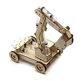 Bagger Modell Spielzeug Spielzeug für Kinder Pädagogisches Wissenschaftsexperiment Technologie Spielzeug Set Hydraulikbagger Modell Puzzle Bemalte Kinderspielzeug (Farbe : B)