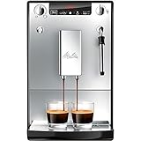 Melitta Caffeo Solo & Milk E953-102, Schlanker Kaffeevollautomat mit Milchschaumdüse, Silb