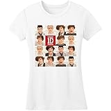 One Direction Damen ONEDTEE55LSW04 T-Shirt, weiß, XL