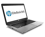 HP EliteBook 840 G2 14 Zoll 1600x900 HD+ Intel Core i5 256GB SSD Festplatte 8GB Speicher Windows 10 Pro MAR Webcam Business Notebook Laptop (Generalüberholt)