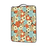MBNGGAB Laptoptasche mit Retro-Blumenmuster, 13 Zoll (33 cm), wasserdicht, tragbar, Laptop, männlich und weib