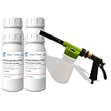 Terra Domi 4x500ml Rasenunkrautvernichter + innovatives Sprühsystem, Referenzmittel: Dicotex für bis zu 2400 m² Rasenfläche, stark gegen übliche Unkräuter & schwer bekämpfbare Arten, Herb