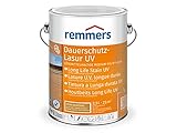 Remmers Dauerschutz-Lasur UV eiche rustikal, 2,5 Liter, lösemittelbasierter Holz UV-Schutz für außen, hoher UV-Schutz auch für helle Farbtöne und farblos UV+, blockfest, wetterbeständig