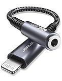 JSAUX Kopfhörer-Adapter für iPhone, Apple MFi zertifiziert, Lightning auf 3.5 mm Buchse, Kopfhörer-Adapter, iPhone Aux-Adapter, Audio-Dongle, kompatibel mit iPhone 7 8 11 X XR XS Max SE – G