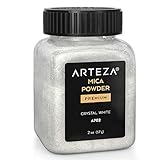 Arteza Mica Pulver Kristall Weiß A702, Epoxidharz Farbe Pulver, 57g Flasche, Glimmerpulver für Farben, zur Herstellung von Kerzen und für andere DIY-Projek