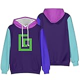 ZIBADTAL 3D Karl-Jacobs Merch Hoodie für Damen und Herren Übergröße, Kt00660a10, L