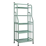 Regal Space Saver Lager-Turm-Rack for Küchen-Badezimmer-Lagerregal-Organizer 5-Tier-Metall-stehendes Regal Für Küchenschrankgeschirr (Color : Light Green, Size : 55x28x133cm)