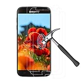 [3 Stück] Panzerglasfolie Schutzfolie Kompatibel mit Samsung Galaxy S7, 9H Härtegrad, 2.5D Runde Kante Display