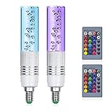 Bonlux LED Farbwechsel Lampe, LED RGBW Lampen, Dimmbare RGB-Lampe mit Fernbedienung und Timing, 3W Ersetzt 20W, Farbwechsel LED-Reflektorlampe für Zuhause, Party, 2 Stück