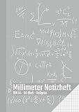 Millimeter Notizheft in DIN A4 - 60 Blatt - Hellgrau: Millimeterblock zum technischen Zeichnen | Zeichenblock für den Bürobedarf und Studium | Perfekt ... Ingenieure und S