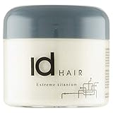 IdHAIR - Extreme Titanium - Professionelles Haarwachs für Männer - Extremer Halt und mittlerer Glanz - Geeignet für kurzes Haar - Frei von Parabenen - 100