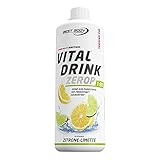 Best Body Nutrition Vital Drink ZEROP® - Zitrone-Limette, Original Getränkekonzentrat Sirup zuckerfrei, 1:80 ergibt 80 Liter Fertiggetränk, 1000