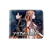 Sword Art Online Geldbörse, Cartoon-Spiel, faltbar, kurze Brieftasche für Ausweis, Kreditkarten, Foto, 02, O